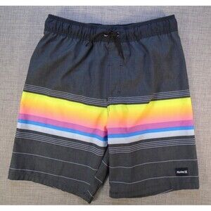 Hurley Boys Swim Shorts Size 10/12 Surf Lining UPF50+ Drawstring